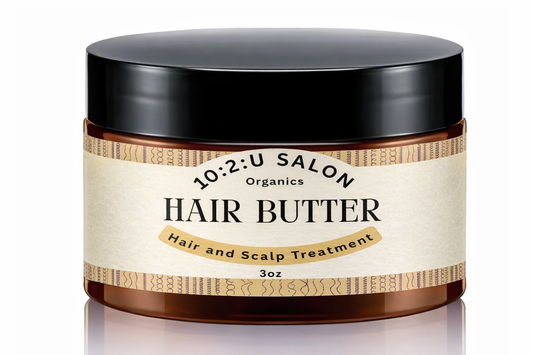 Organic African Shea Butter infused with Castor Oil 3oz, Stimulated Hair Growth and Moisturizes All Hair types and textures.