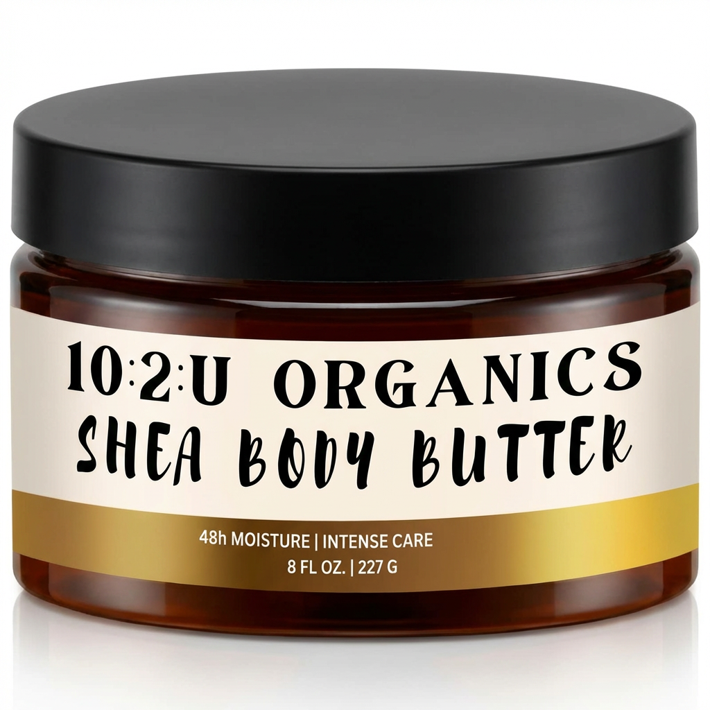 Handmade Firm Organic Shea Body Butter 8oz with infused Aloe Vera Gel and Pineapple for scars, stretch marks, and blemishes.