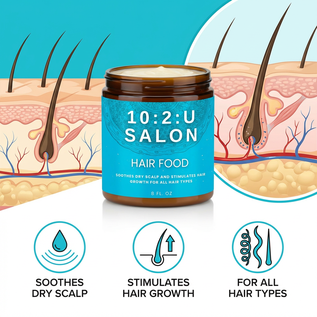 100% pure Lanolin Handmade Conditioner 8 FL Oz, for dry itchy and sensitive scalp