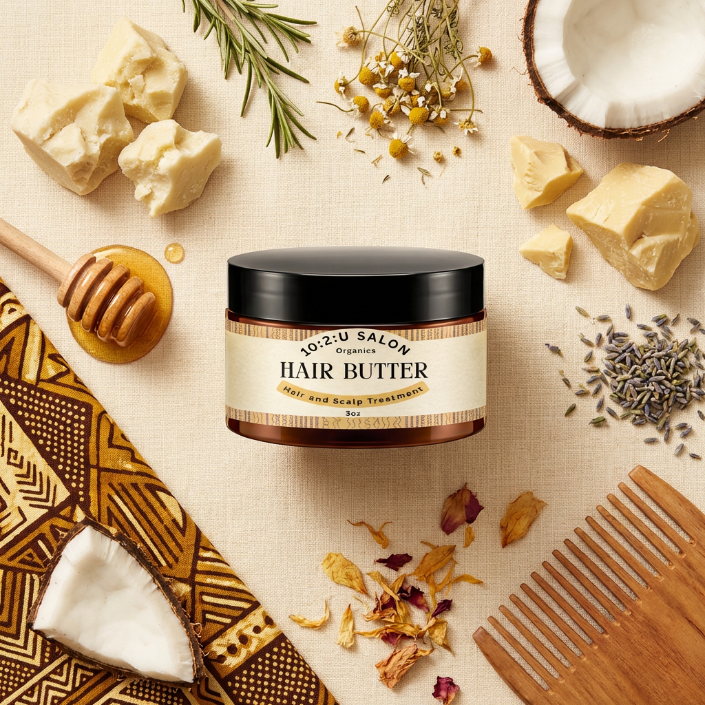 Organic African Shea Butter infused with Castor Oil 3oz, Stimulated Hair Growth and Moisturizes All Hair types and textures.