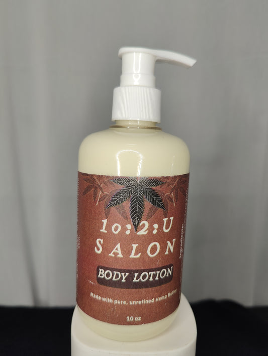 Organic Hand & Body Nourishing Lotion 10 FL Oz for dry, sensitive skin with Hemp Butter