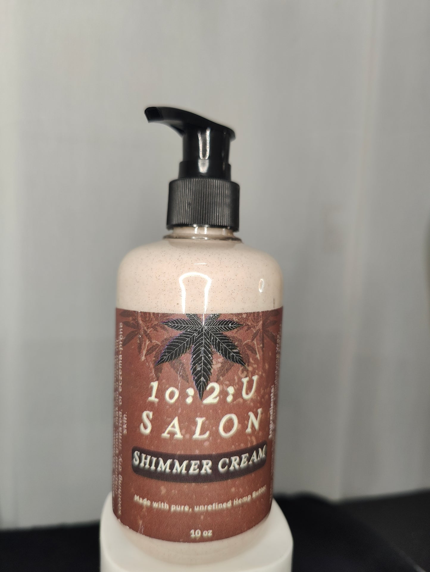 Illuminating Hand and Body Cream 10FL Oz for dry, eczema-prone skin with Shimmer