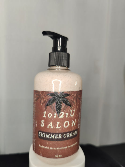 Illuminating Hand and Body Cream 10FL Oz for dry, eczema-prone skin with Shimmer