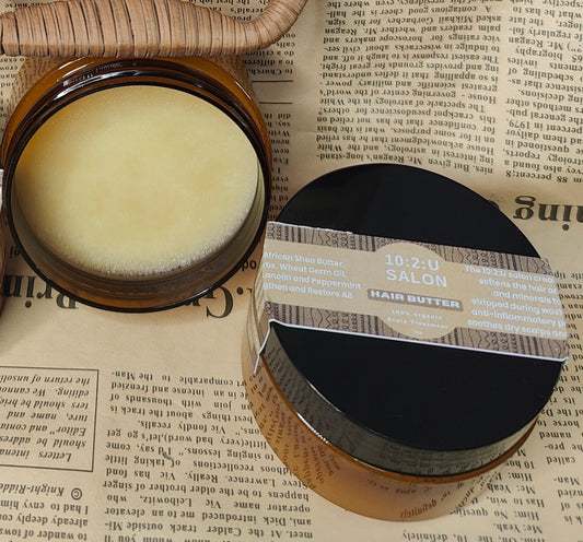 Organic African Shea Butter infused with Castor Oil 3oz, Stimulated Hair Growth and Moisturizes All Hair types and textures.