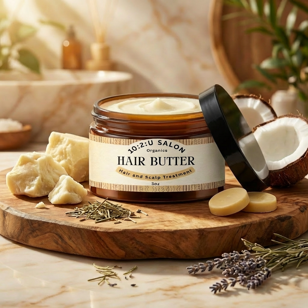 Organic African Shea Butter infused with Castor Oil 3oz, Stimulated Hair Growth and Moisturizes All Hair types and textures.