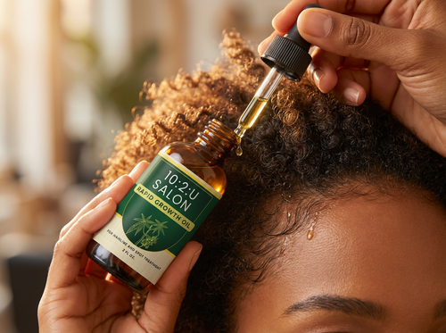 Handcrafted Blends of Organic Castor Oil with Rosemary - 2 FL Oz Scalp, Hair& Skin for All Hair Types